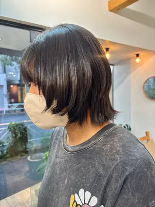 ミディアム カネコ ナナミのヘアスタイル