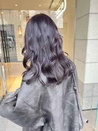 ミディアム フルガキ ハルカ天神美容室のヘアスタイル