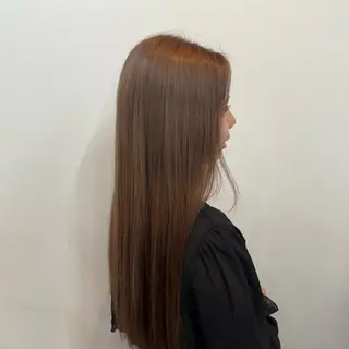 ロング カラー 中島 亜珠のヘアスタイル