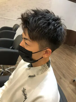 ショート メンズ MATSURI BASE.AWAJIのヘアスタイル