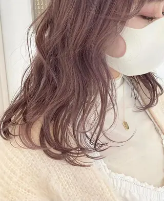 セミロング カラー ヘアアレンジ mizu kiのヘアスタイル