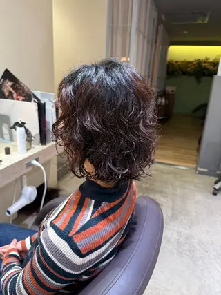 ショート パーマ 丸みボブ/ショート /大山杏奈🌙のヘアスタイル