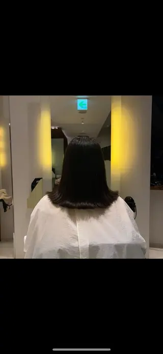 セミロング 森田 玲央のヘアスタイル