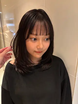 カラー 韓国風パーマ/ オリーブ🇰🇷あゆのヘアスタイル