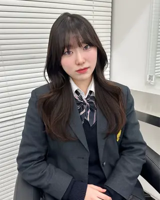 ロング 大人っぽ中韓レディ ヘア🤍MAOのヘアスタイル