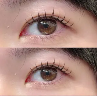 マツエク・マツパ 🎀モテ暖色× 艶カラーちな🎀のマツエク・マツパデザイン