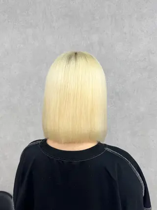 ミディアム カラー ハイトーン・ブリーチ ムラ修正　八須　錬のヘアスタイル