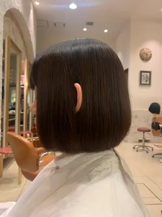 ショート カラー パーマ ヘアアレンジ 美艶ボブ 石井一成のヘアスタイル