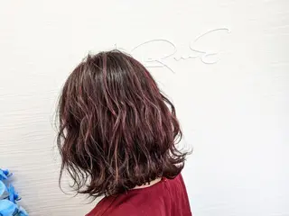 ミディアム カラー LaRmE Ayumi.のヘアスタイル