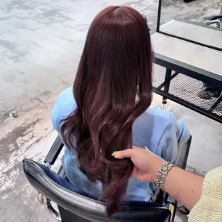 ミディアム カラー ヘアアレンジ 🎀モテ暖色× エクステ🎀あかりのヘアスタイル