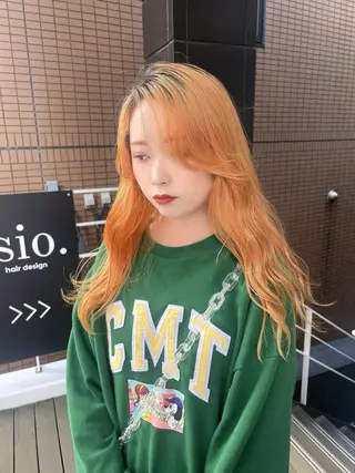 セミロング カラー ヘアアレンジ 青髪特化🩵 ダブルカラーのヘアスタイル