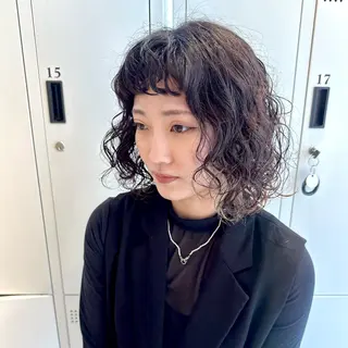 パーマ デザインカラー/パー マ🦖外岡咲希🦖のヘアスタイル