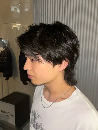 ショート パーマ メンズ 🌀パーマ　レイヤー ボブ/marinoのヘアスタイル