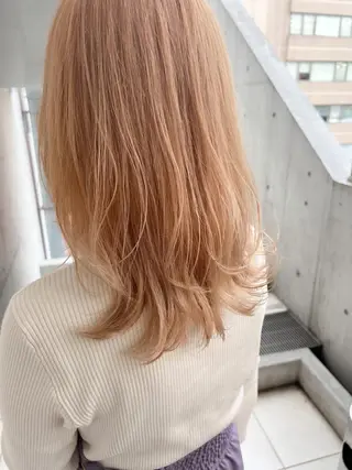 ミディアム カラー "小顔カット" Fuko.のヘアスタイル