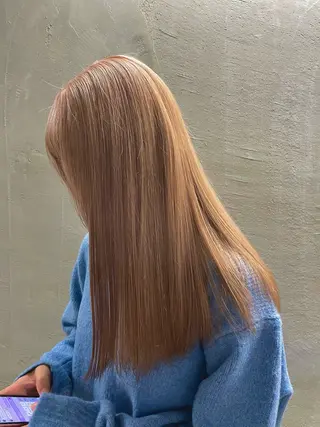 ロング カラー ブリーチ/レイヤー 💙ayame💙のヘアスタイル