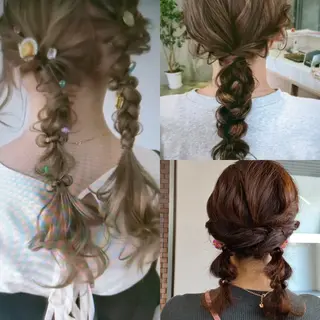 ヘアアレンジ au栄矢場町 水素髪質改善Tのヘアスタイル