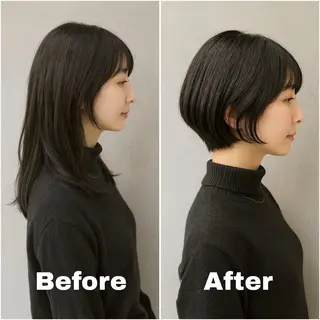 ショート カラー 【nui 茨木】 清水優のヘアスタイル