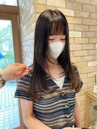 ロング カラー ワンカールで盛れる レイヤー🎀Macoのヘアスタイル