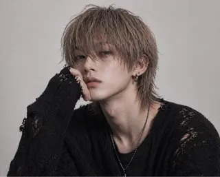 ミディアム メンズ ⚡️下園あゆむ⚡️ レイヤーウルフ/韓国のヘアスタイル