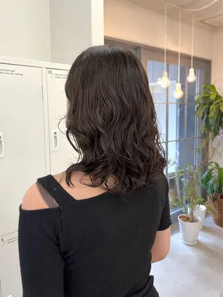 ミディアム パーマ 神原 茉依🩰🪩のヘアスタイル