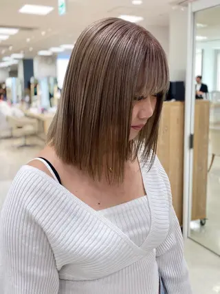 セミロング カラー お悩み解決美容師🦚 片山/銀座/有楽町のヘアスタイル