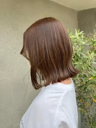 ミディアム カラー 目黒 彩花のヘアスタイル