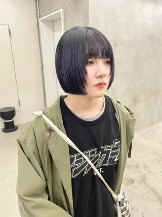 ミディアム カラー パーマ ヘアアレンジ メンズ ハイトーン/レイヤー 🌸さくらのヘアスタイル