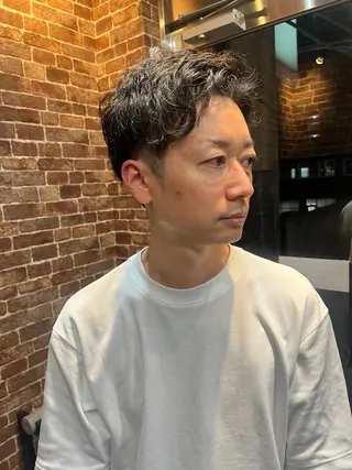 ミディアム メンズ 久木原 ゆりのヘアスタイル
