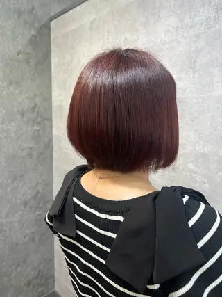 ミディアム カラー 紫音 cutwells郡山のヘアスタイル