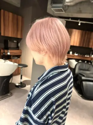 ショート カラー メンズ 透明感カラー・レイヤ ー🎀amika🎀のヘアスタイル