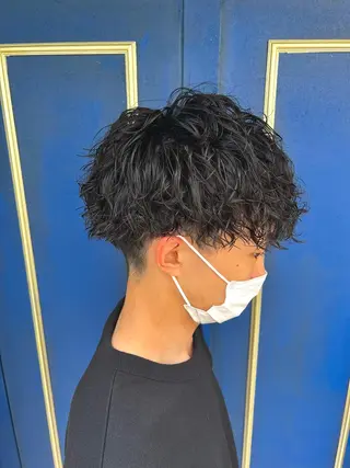 ショート パーマ メンズ 🦩パーマン🦩佐藤 航太のヘアスタイル