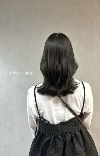 ミディアム カラー 透明感カラー/京橋/ reikoのヘアスタイル
