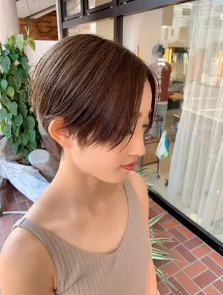 ショート カラー 髪質改善・縮毛・ 艶髪カラー　Maruのヘアスタイル