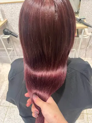 ロング カラー 髪質改善&艶カラー/ ほんだあみ (♡)のヘアスタイル