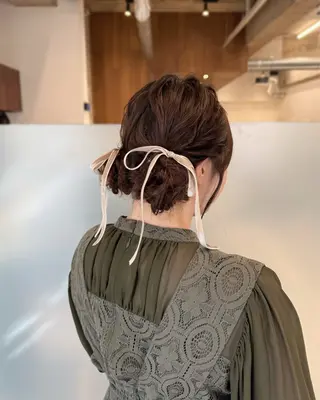 ロング カラー ヘアアレンジ 縮毛矯正+モテカラー 🎀✨MIHOのヘアスタイル
