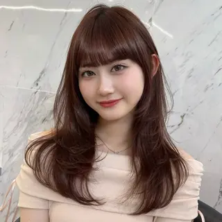 ロング カラー ParveMix 🪽鳥取彩花のヘアスタイル