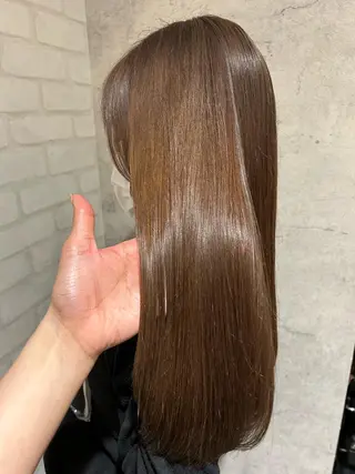 セミロング カラー 🎀レイヤー・艶カラ ー🎀YUMEKAのヘアスタイル