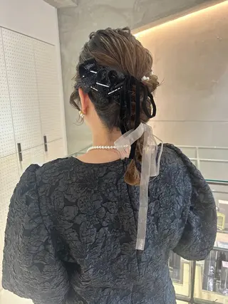 ヘアアレンジ 🎀ヘアセット透明感 /REINA🎀のヘアスタイル