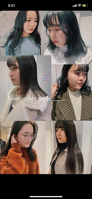 セミロング カラー RISAKO レイヤーカット🎀のヘアスタイル