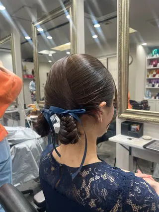 ミディアム ヘアアレンジ 籾木 美優のヘアスタイル