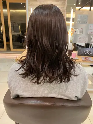 ミディアム カラー 波巻き/メンズ/ ショート/☆いとみなのヘアスタイル