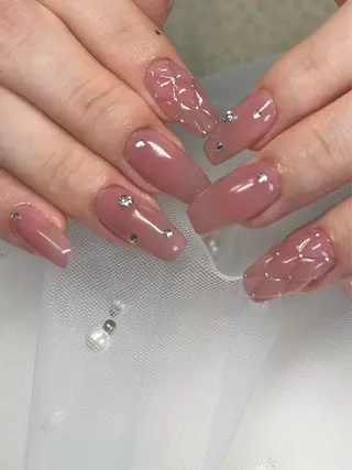 ネイル dimples yuki🎀 ꒷꒦♡のネイルデザイン