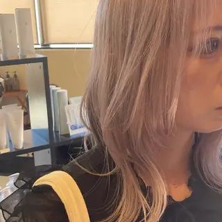 セミロング カラー 前田 知輝のヘアスタイル