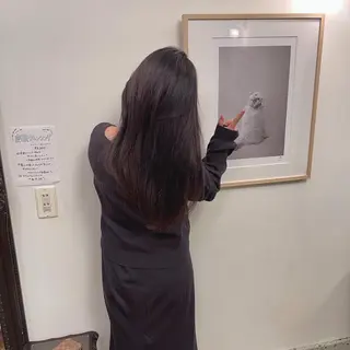 セミロング カラー yu-ri🩷 韓国ヘアのヘアスタイル