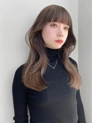 ロング カラー レイヤー/顔周り /透明感🩶高橋大のヘアスタイル