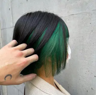 ミディアム 高場 和希のヘアスタイル