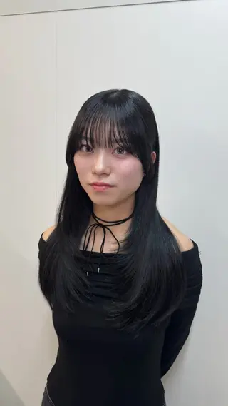 ロング レイヤーカット/ 艶カラー/山内一暉のヘアスタイル