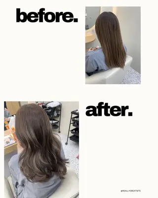 セミロング 髪質改善/艶カラー✨ 𝔂𝓾𝓴𝓲のヘアスタイル