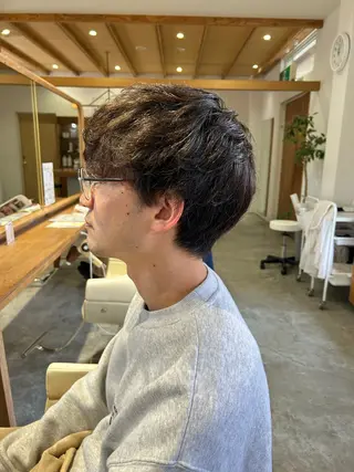 ショート メンズ 佐藤 悠生 メンズパーマ.カットのヘアスタイル