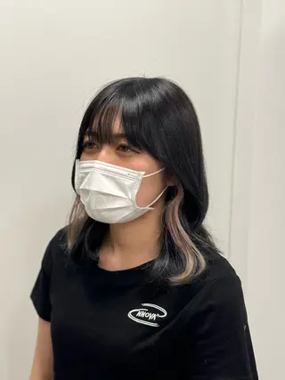 ロング カラー パーマ ヘアアレンジ メンズ キッズ 髪質改善Ⅰ透明感 艶カラーⅠたつやのヘアスタイル